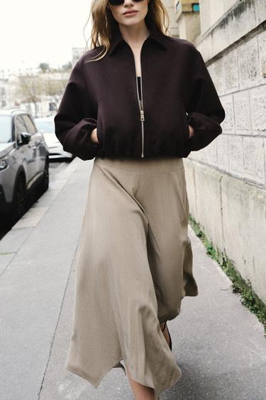 Zara Юбка миди асимметричного кроя