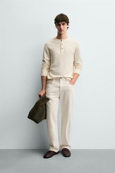 Zara Футболка из рельефного трикотажа в рубчик купить с доставкой.