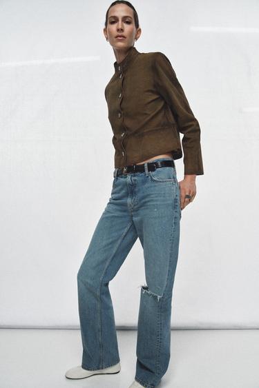 Zara Куртка из 100% кожи — ZW COLLECTION LIMITED EDITION купить с доставкой.