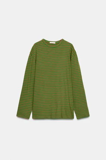 Футболка оверсайз в полоску- Заказать в России