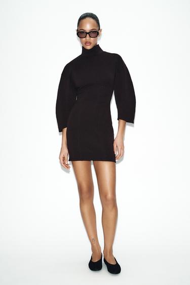 Zara Короткое платье из интерлока купить с доставкой.