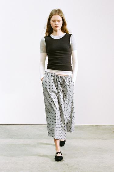 Zara Балетки‑мюли с эластичными перекрещивающимися ремешками