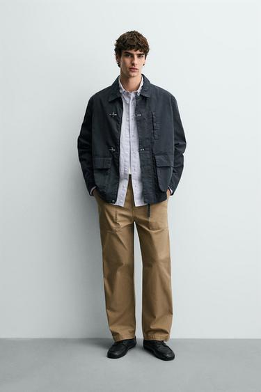 Zara Парка свободного кроя с навесными петлями купить с доставкой.