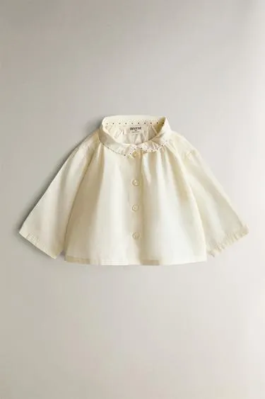 Рубашка для младенцев с отделкой- Заказать в России