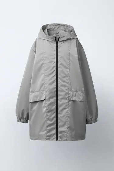 Прорезиненная куртка с капюшоном Water Repellent