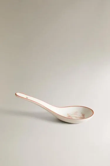 Порцеляновая ложка для супа с дизайном- Заказать в России