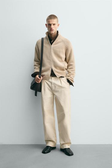 Zara Кардиган структурной вязки с эффектом потертости