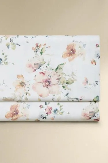 Простыня из сатина wild flowers (300 нитей)- Заказать в России