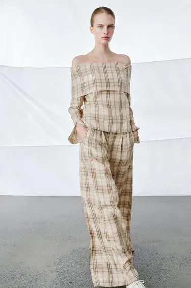 Брюки в клетку — коллекция Zara «Zw»