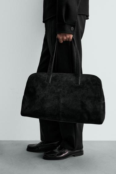 Zara Кожаная дорожная сумка M