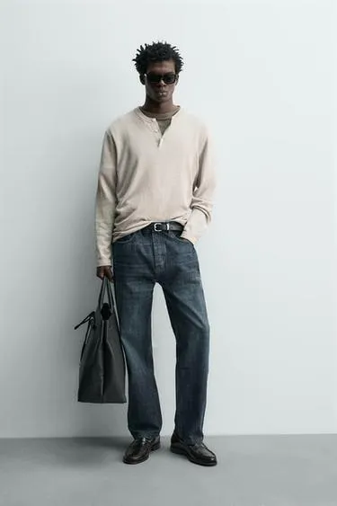 Джинсы  укороченные из денима Selvedge