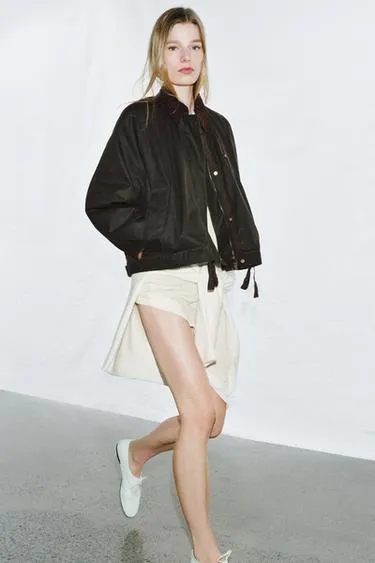 Куртка с вощеным покрытием — коллекция Zara «Zw»