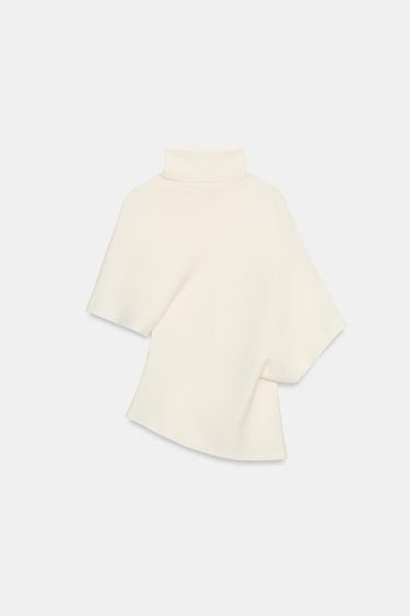 Zara Асимметричный трикотажный свитер