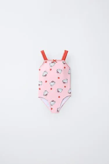 2-6 лет/купальник с принтом Hello Kitty © Sanrio- Заказать в России