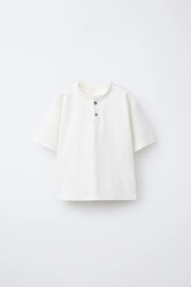 Футболка henley однотонная- Заказать в России
