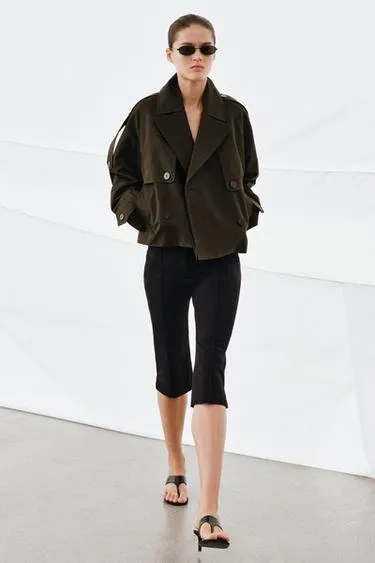 Укороченный тренч Water-Repellent — коллекция Zara «Zw»- Заказать в России