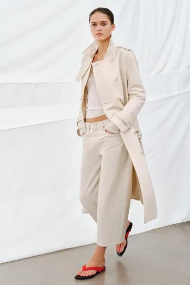 Джинсы коллекция Zara «Zw» Culotte со средней посадкой- Заказать в России