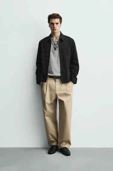 Куртка-рубашка Classic Fit с карманами- Заказать в России