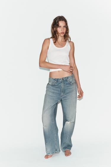 Zara Джинсы TRF багги со средней посадкой