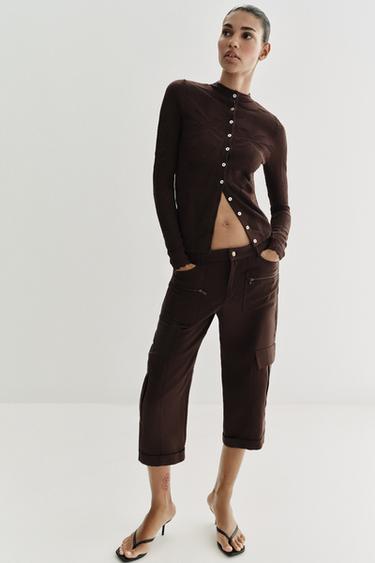 Zara Жаккардовый кардиган
