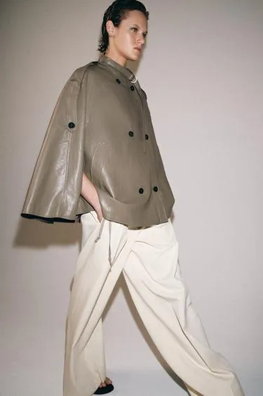 Куртка-накидка из искусственной кожи — коллекция Zara «Zw»