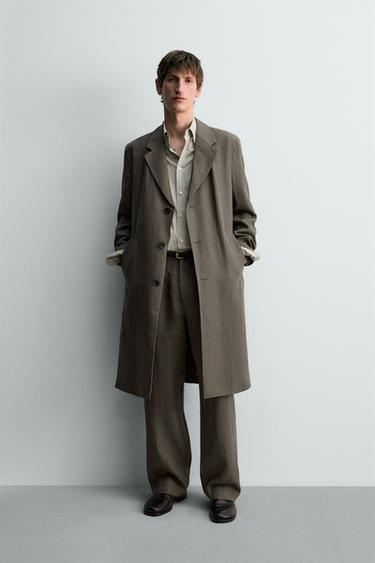 Zara Пальто из 100% льна лимитированная серия