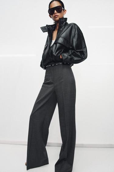 Zara Брюки из шерсти с высокой посадкой — коллекция ZARA «ZW»