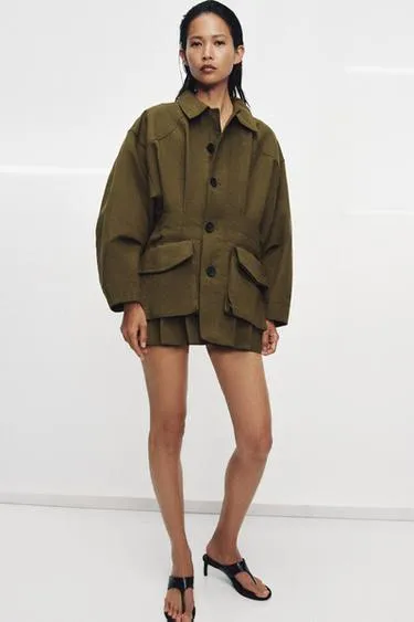 Куртка с карманами — коллекция Zara «Zw»- Заказать в России