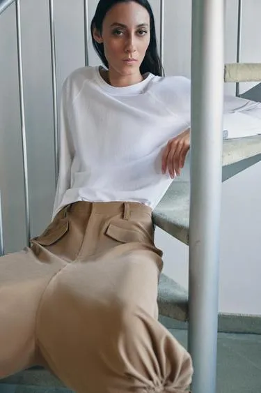 Свободные длинные шорты — коллекция Zara «Zw»- Заказать в России