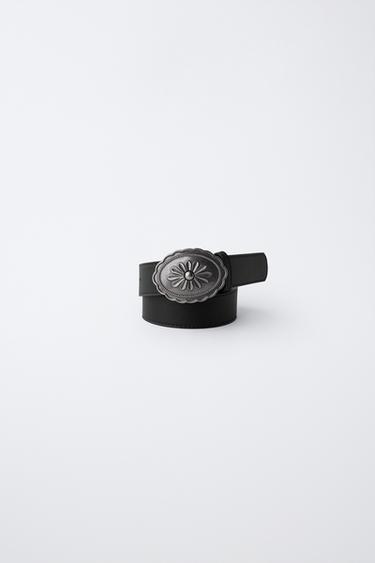 Zara Ремень с ковбойской пряжкой купить с доставкой.