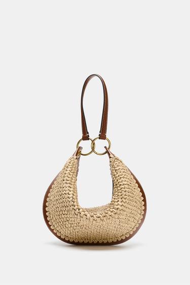 Zara Комбинированная сумка-мешок