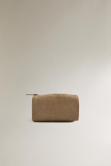 Zara Кожаная косметичка