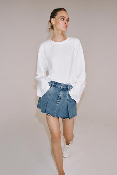 Zara Короткая джинсовая юбка — коллекция ZARA «ZW»