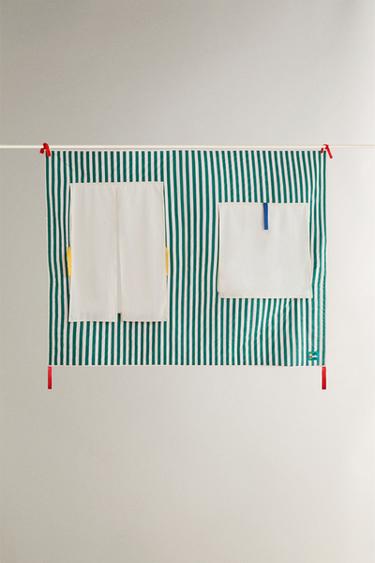 Zara Детские хлопковые шторы KIDS X THE ANIMALS OBSERVATORY с окнами
