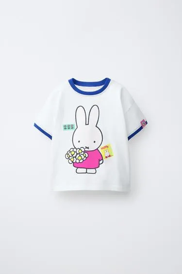 Футболка с контрастными деталями и принтом Miffy™ Mercis Bv ©