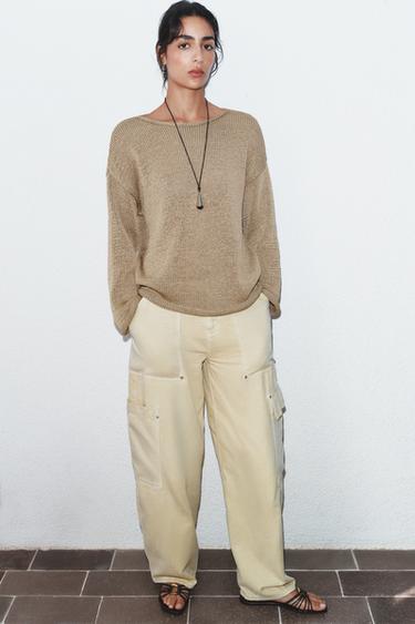 Zara Джинсы Z1975  карго со средней посадкой