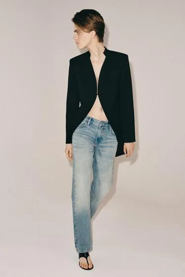 Джинсы  с низкой посадкой — коллекция Zara «Zw»- Заказать в России