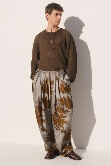 Вязаная футболка с крючком henley