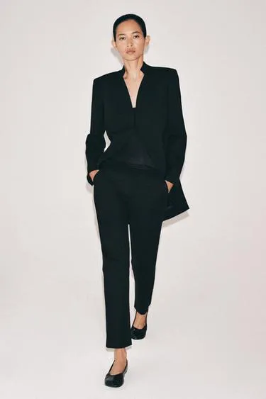 Длинный минималистичный блейзер — коллекция Zara «Zw» лимитированная серия- Заказать в России