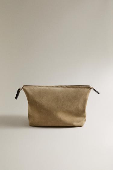 Zara Футляр для косметики из замши