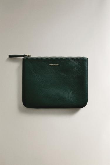 Zara Сумка для товаров первой необходимости EMERGENCY BAG из кожи