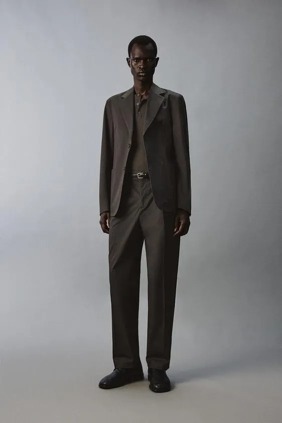 Костюмный блейзер  из смеси хлопка