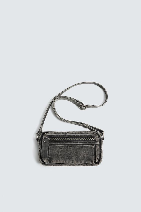 Zara Денимовая сумка с эффектом потертости