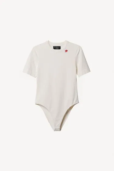 Боди с короткими рукавами и вышивкой willy chavarria x zara