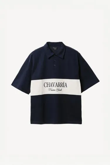 Поло с вышивкой в цветовой блок willy chavarria x zara