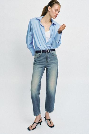 Zara Укороченные джинсы Z1975  со средней посадкой
