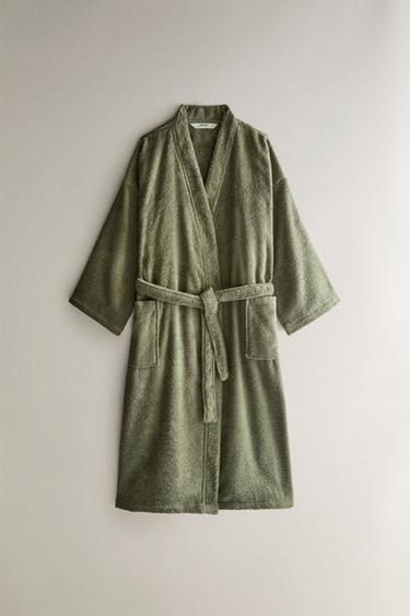 Zara Халат из хлопка высокого качества (420 г/м²)