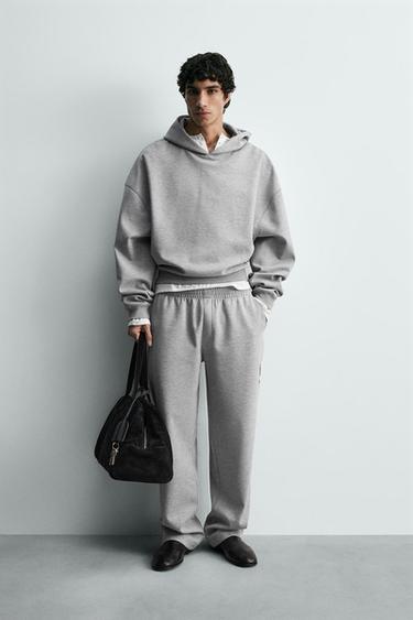 Zara Толстовка с капюшоном и нашивкой