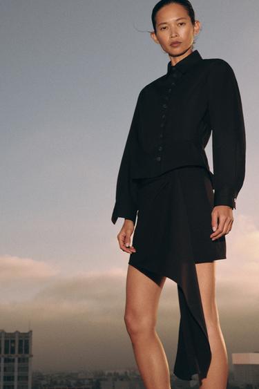Zara Короткая юбка асимметричного кроя — коллекция ZARA «ZW»