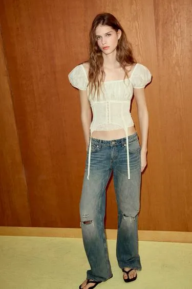 Комбинированный топ-корсет- Заказать в России